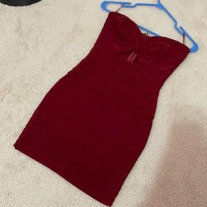 Tobi strapless dress